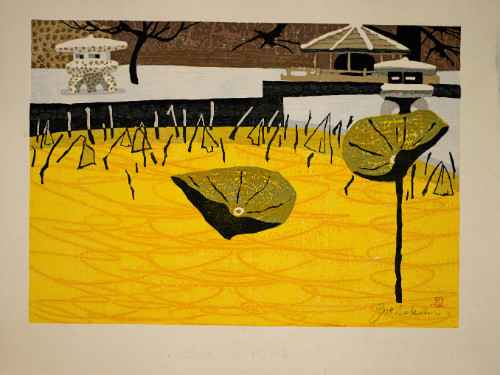 Folio with 55 color woodblock prints; accompanied by hand-painted series title sheet inscribed in sumi ink; so accompanied by the woodblock printed title sheet (without the printed series title)
